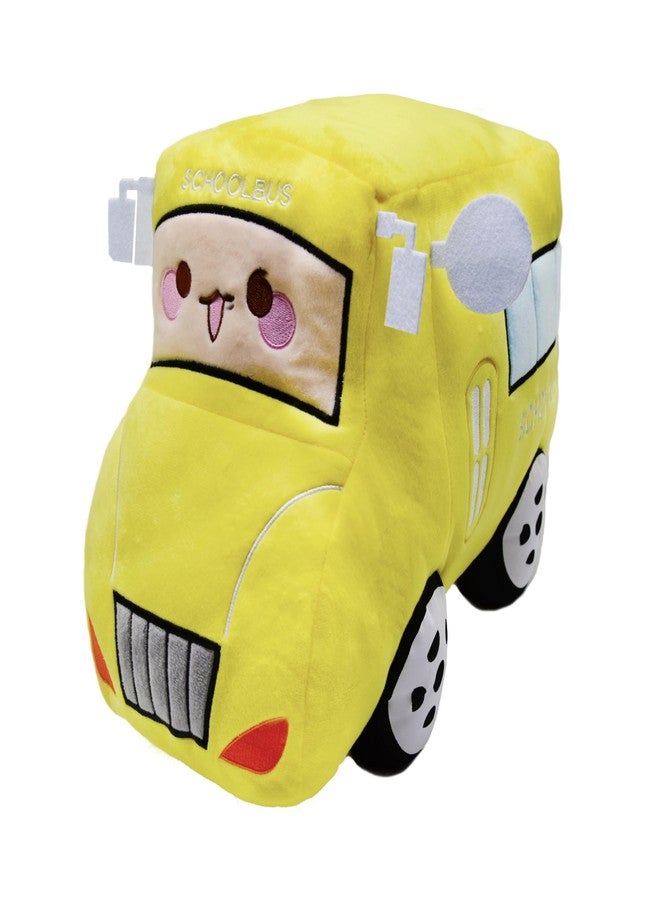 YONLIT Soft Plush School Bus Stuffed Car Toy Super Cute Yellow Truck plushie Excellent Gifts for Kids or Birthday Party 11 Inches - Image 2